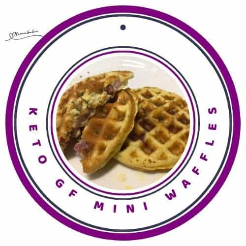 an image of Keto GF Mini Waffles in the making