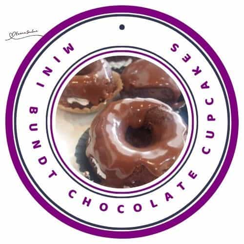 an image of Mini Bundt Chocolate Cupcakes with Chocolate Ganache