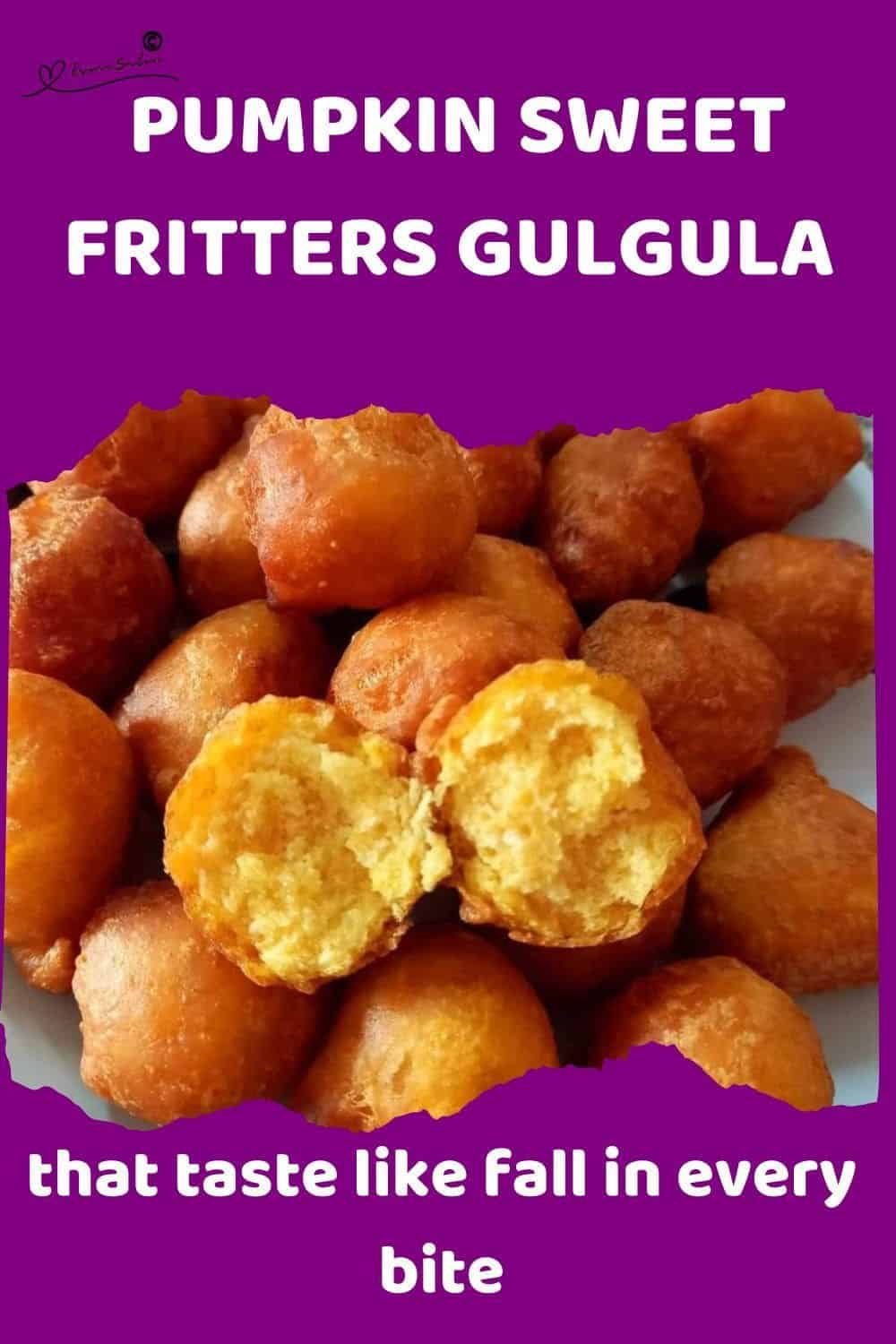 an image of a plate filled with Pumpkin Sweet Fritters Gulgula
