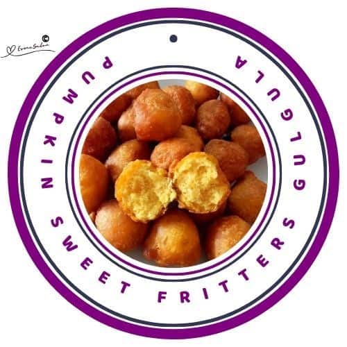 an image of a plate filled with Pumpkin Sweet Fritters Gulgula