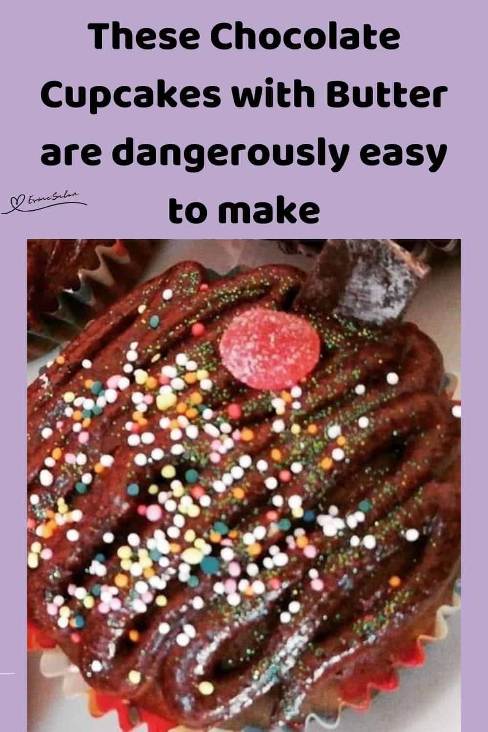 an image of Chocolate Cupcakes with Butter Icing