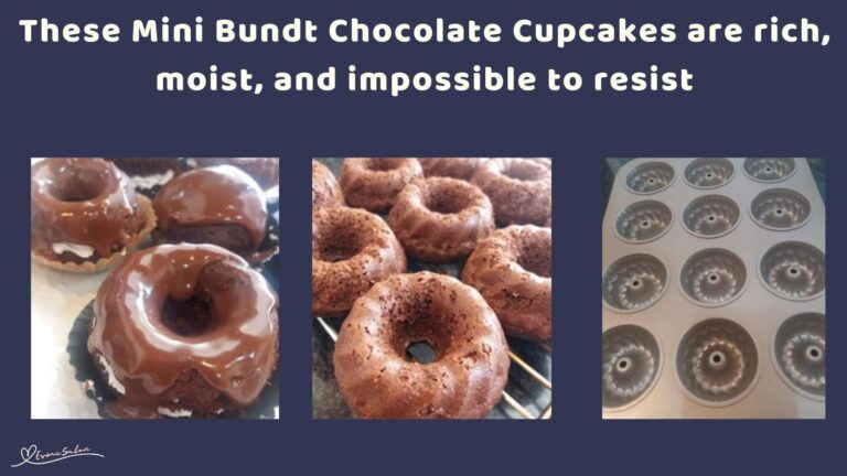an image of Mini Bundt Chocolate Cupcakes with Chocolate Ganache