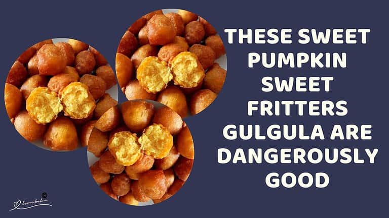 an image of a plate filled with Pumpkin Sweet Fritters Gulgula