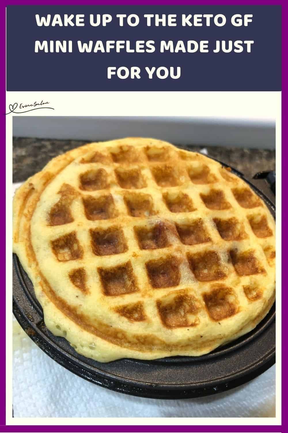 an image of Keto GF Mini Waffles in the making