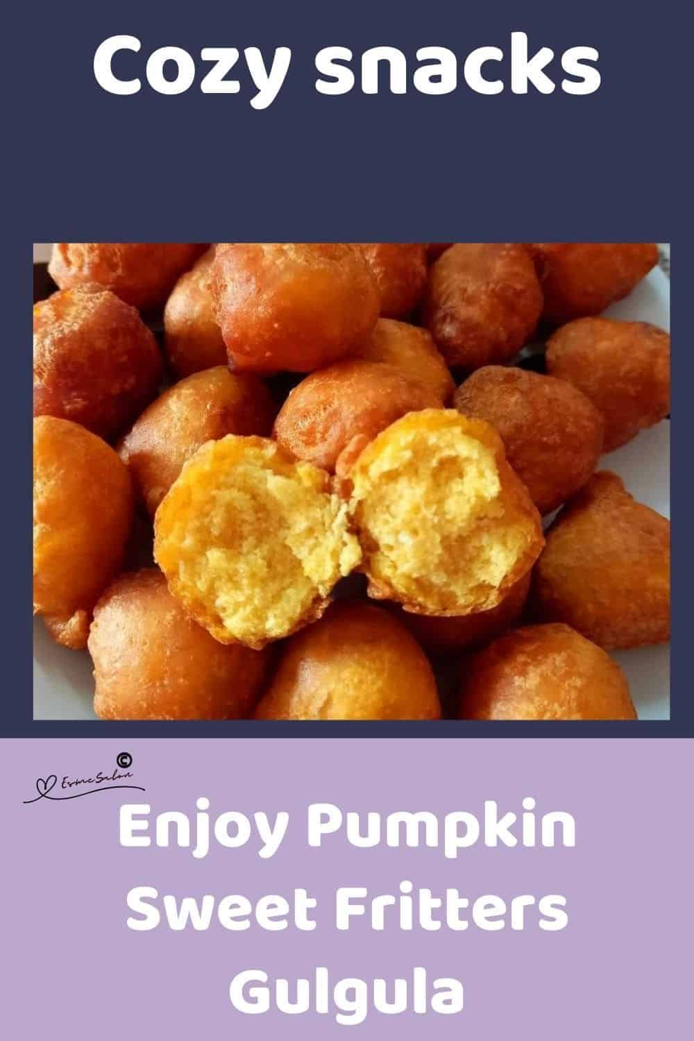 an image of a plate filled with Pumpkin Sweet Fritters Gulgula