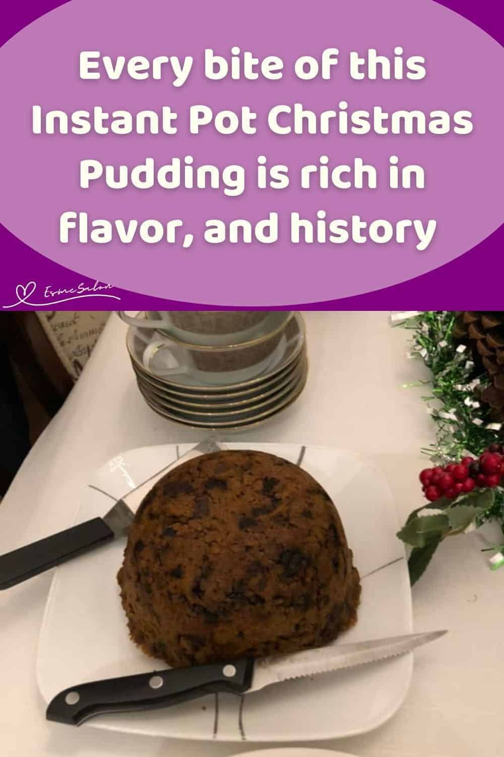 an image of a Instant Pot Christmas Pudding