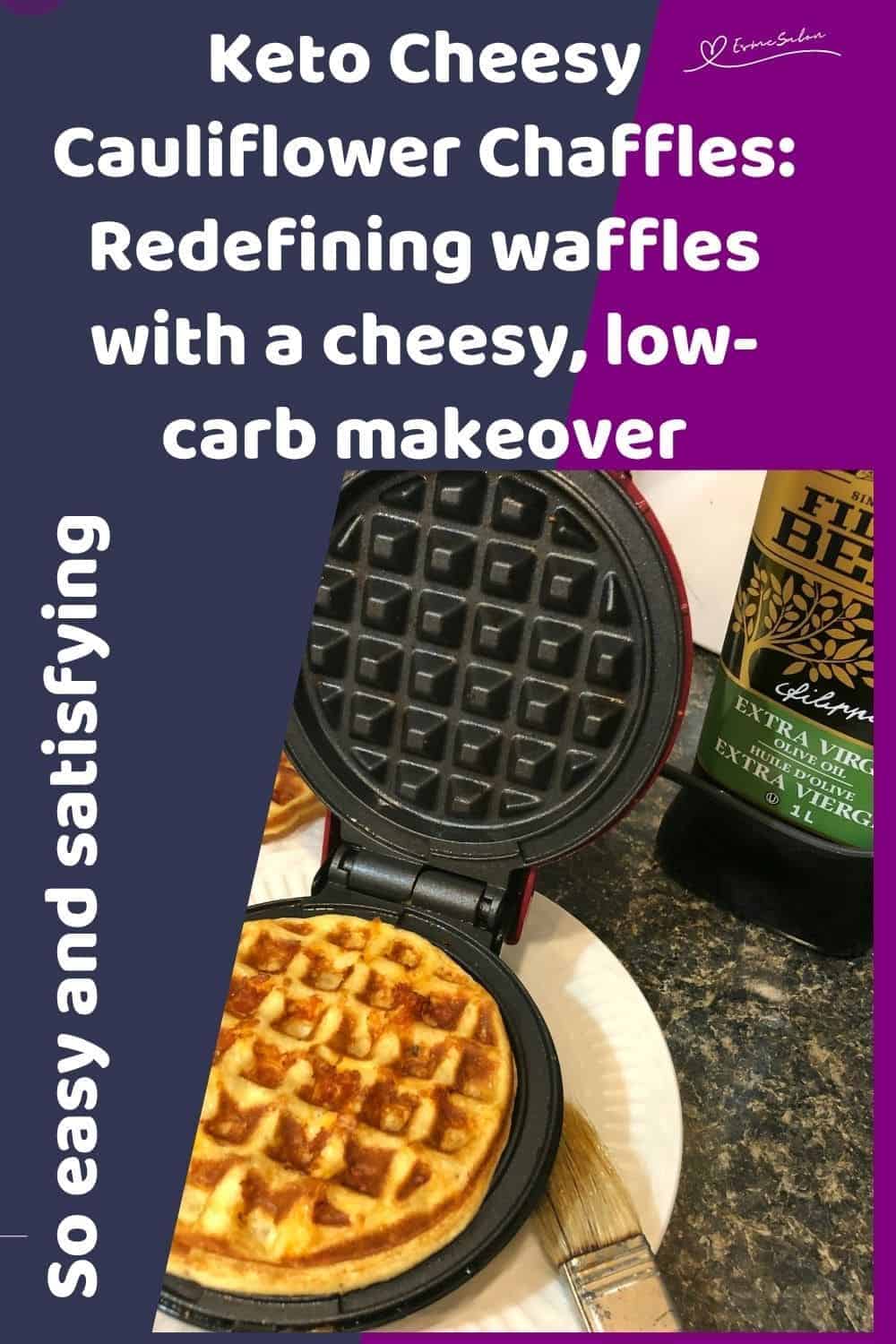 an image of Keto Cheesy Cauliflower Chaffles