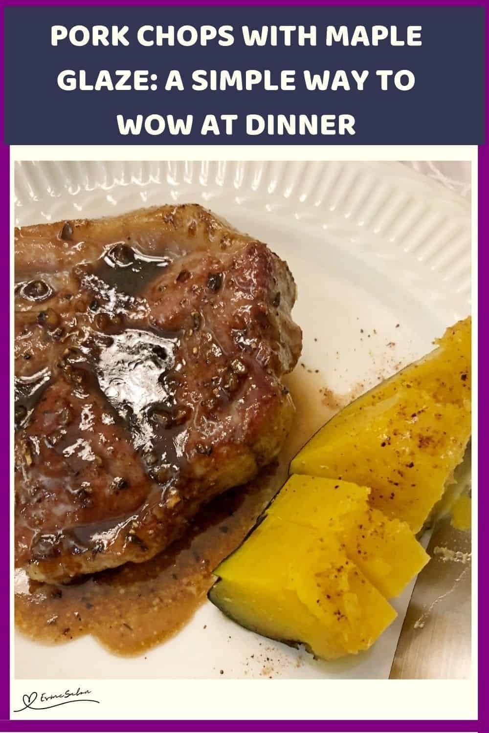 an image of Pork Chops with Maple Glaze