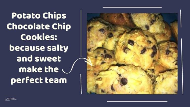 an image of a plate filled with Potato Chips Chocolate Chip Cookies