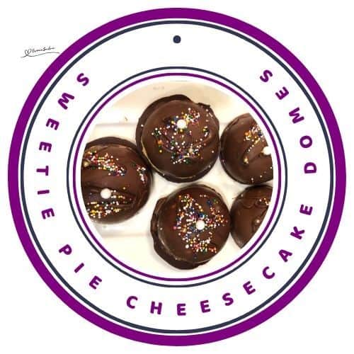 An image of Sweetie Pie Cheesecake Domes with sprinkles
