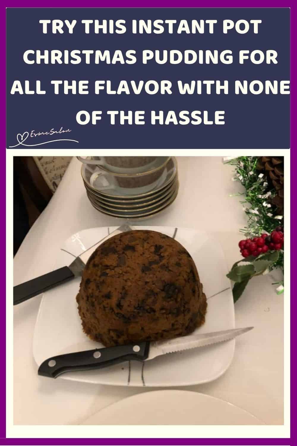 an image of a Instant Pot Christmas Pudding