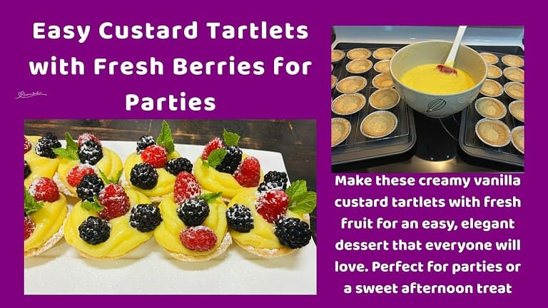 an image of mini Silky Custard Tartlets with Fresh Berries