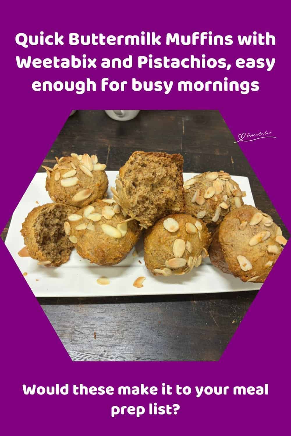 an image of Breakfast Muffins with Buttermilk with slivered almonds