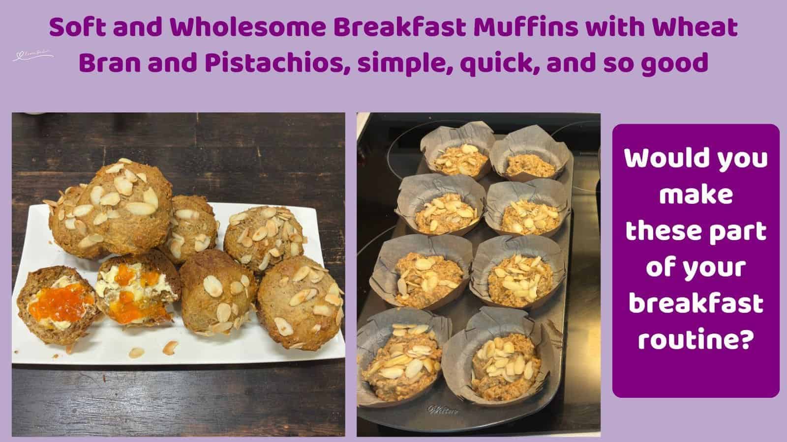 an image of Breakfast Muffins with Buttermilk with slivered almonds