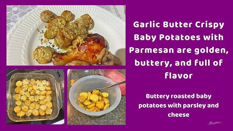an image of Garlic Butter Crispy Baby Potatoes