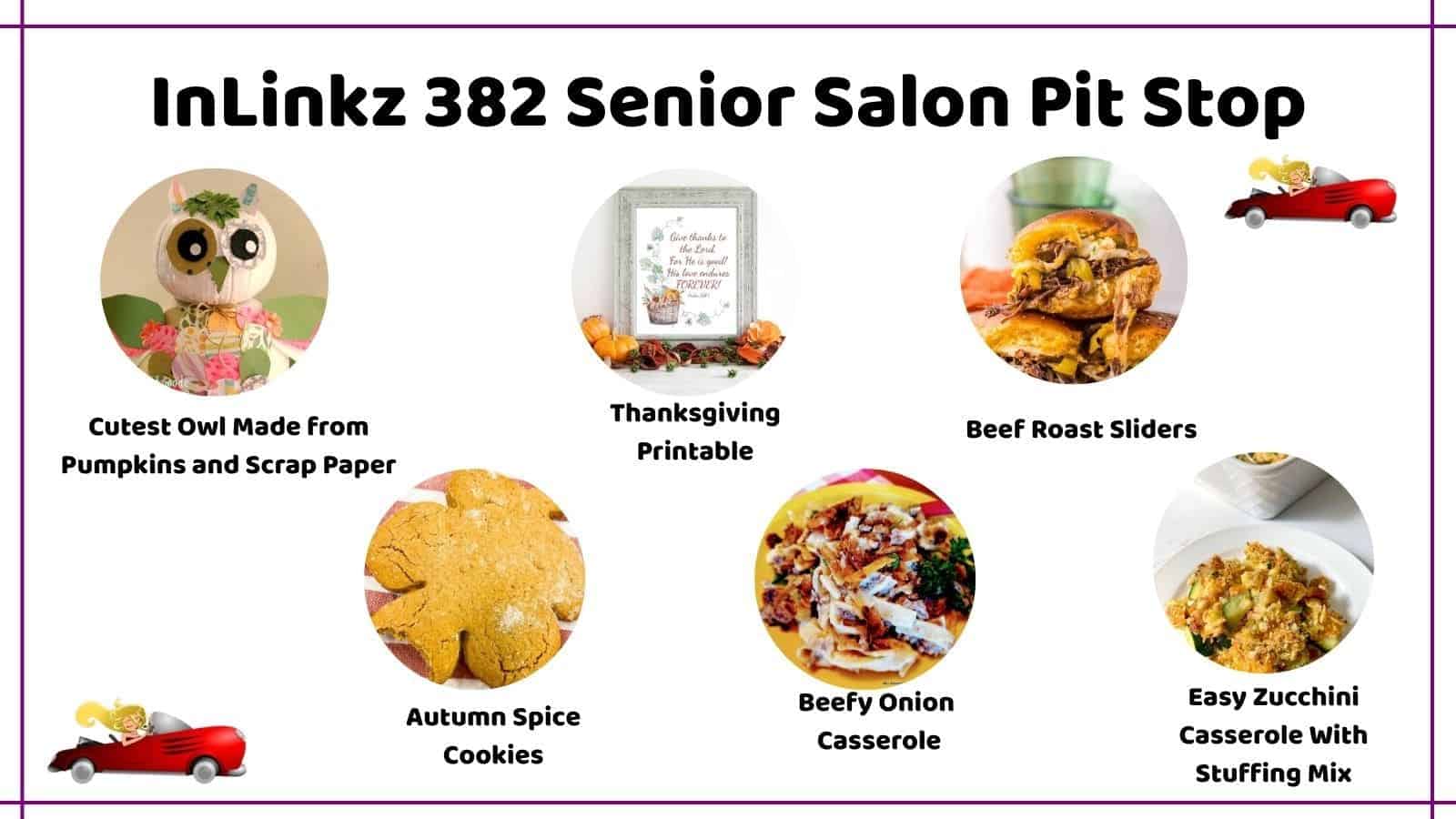 InLinkz 382 Senior Salon Pit Stop