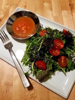 Persimmon Vinaigrette, not too sweet and simply delicious!