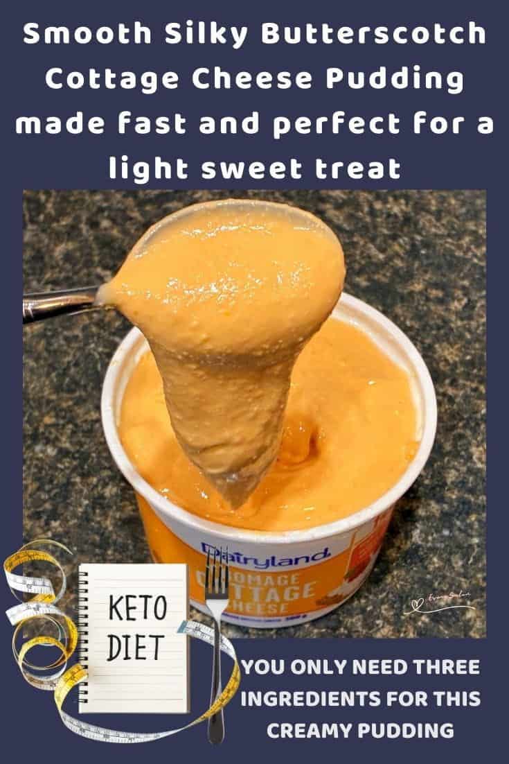 An image of a y Silky Butterscotch Cottage Cheese Pudding