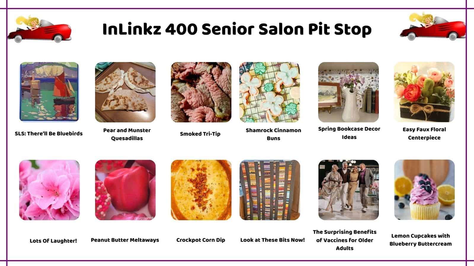 InLinkz 400 Senior Salon Pit Stop
