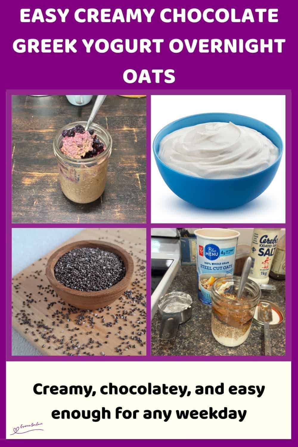 An image of a Console Jar with Chocolate Greek Yogurt Overnight Oats