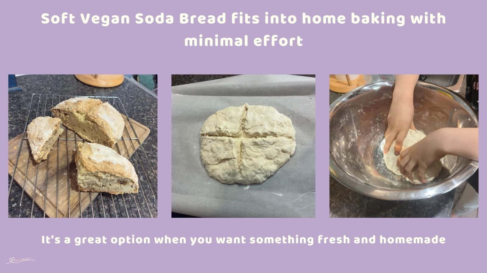 An image of a Vegan Soda Bread in the making