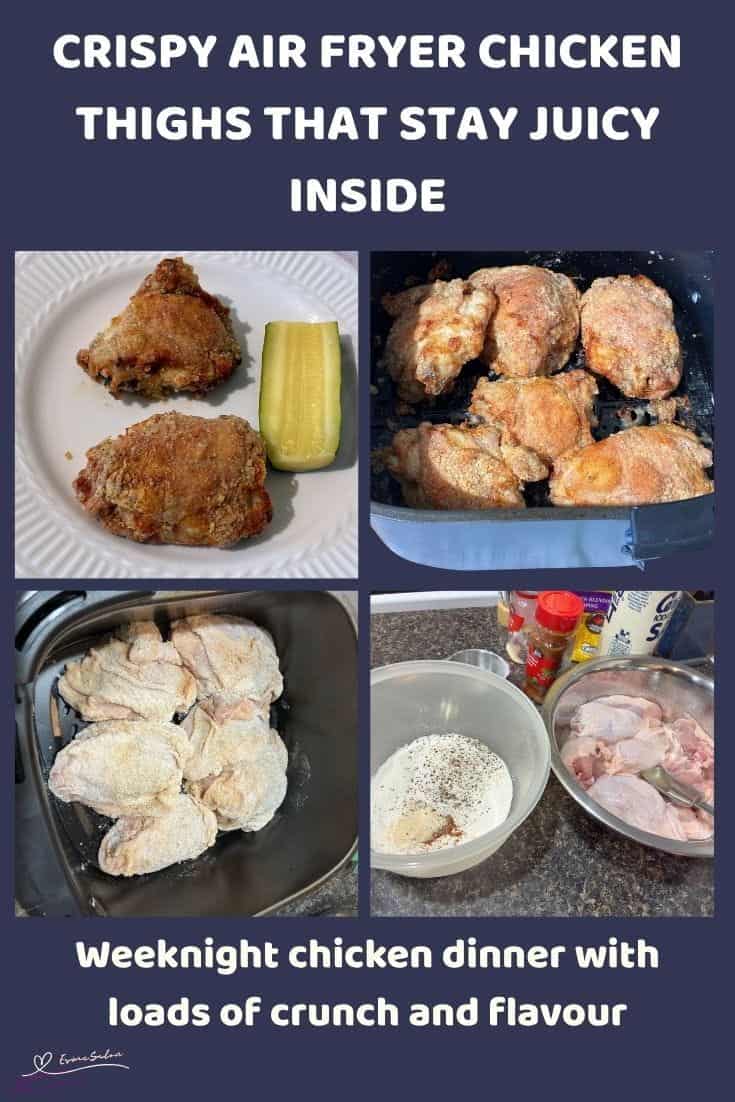 An image of Crispy Air Fryer Chicken Thighs