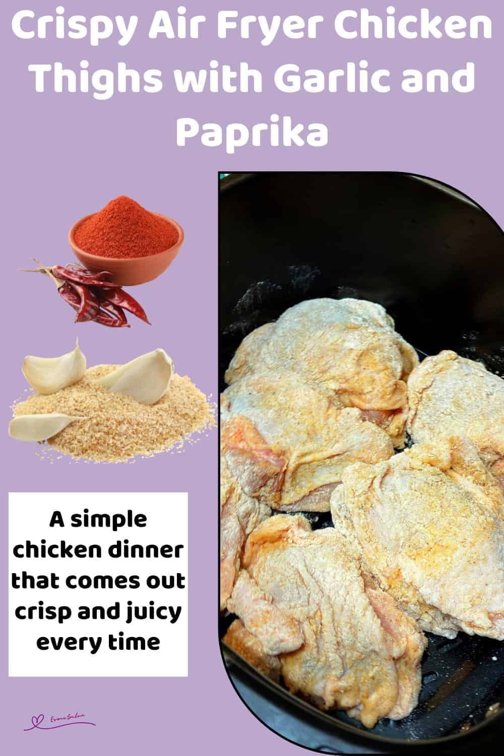An image of Crispy Air Fryer Chicken Thighs