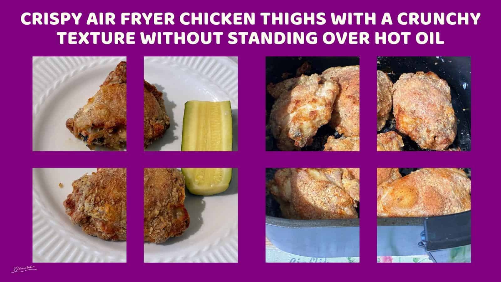 An image of Crispy Air Fryer Chicken Thighs
