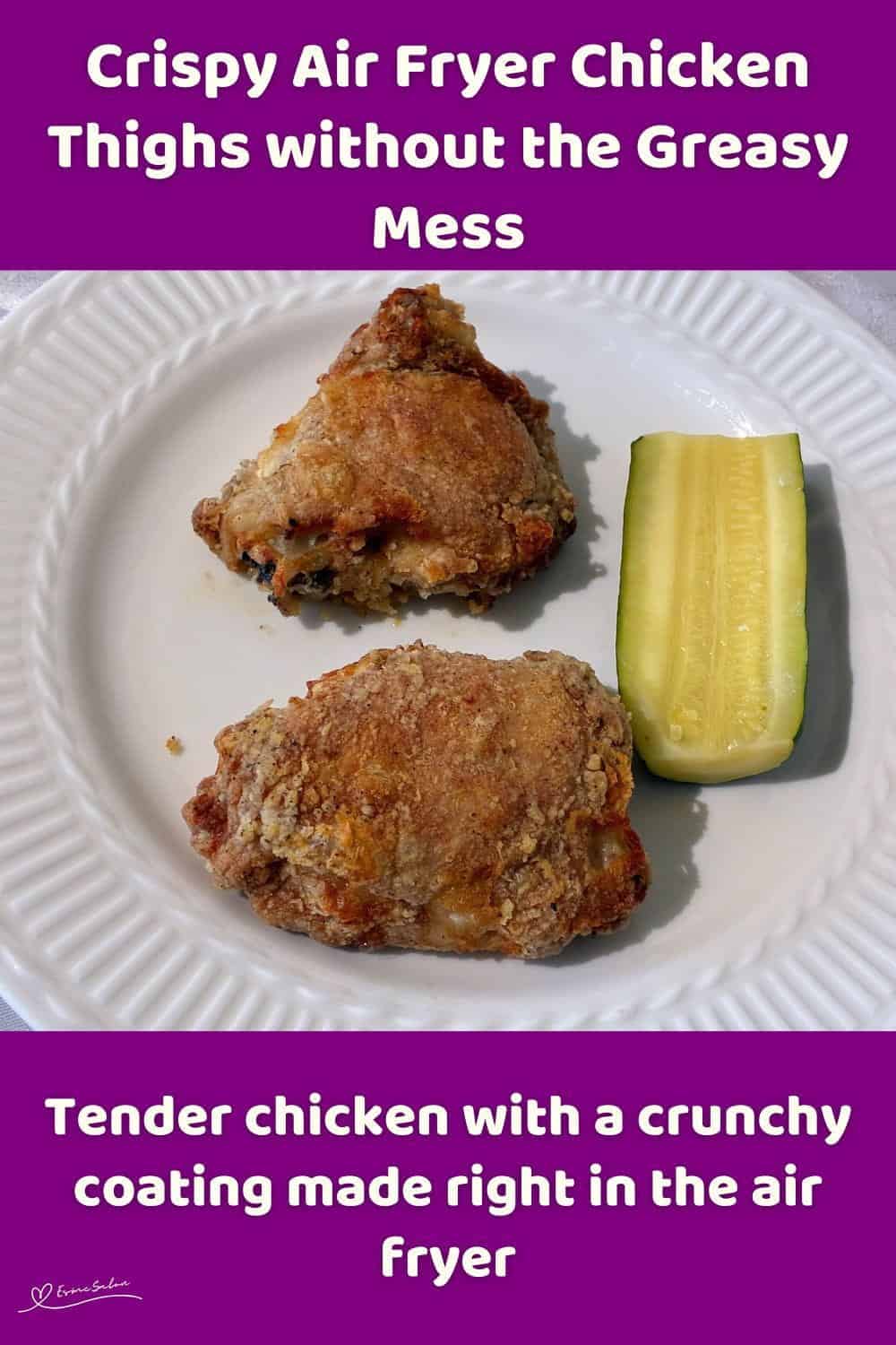 An image of Crispy Air Fryer Chicken Thighs