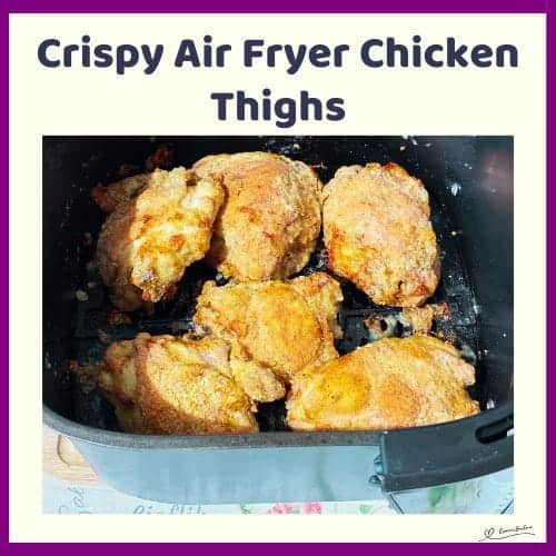 An image of Crispy Air Fryer Chicken Thighs