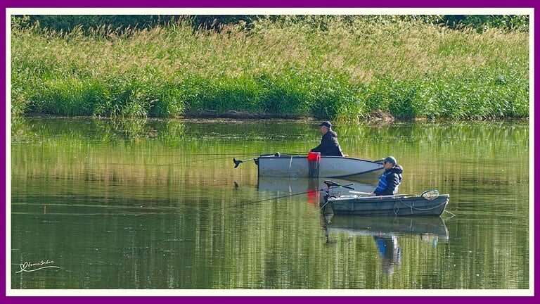 Boat Fishing on the River