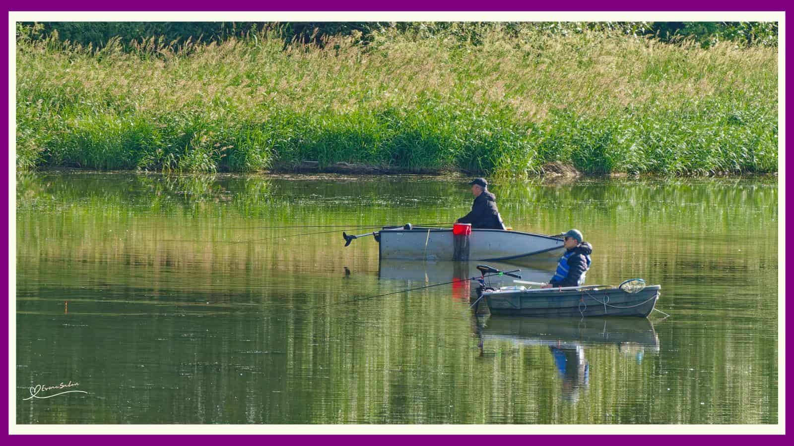 Boat Fishing on the River