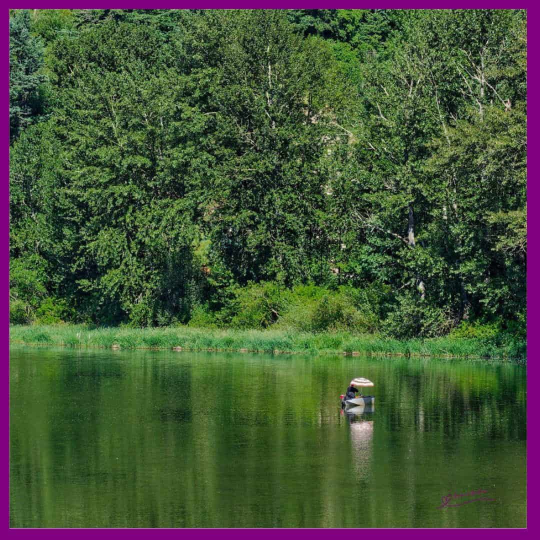 Boat Fishing on the River