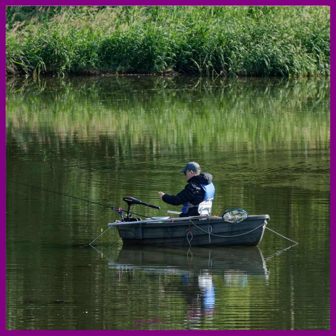 Boat Fishing on the River