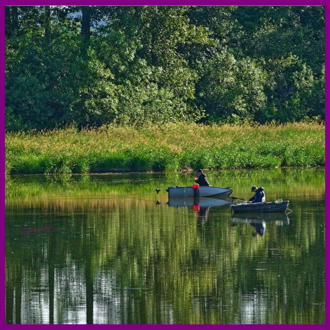 Boat Fishing on the River