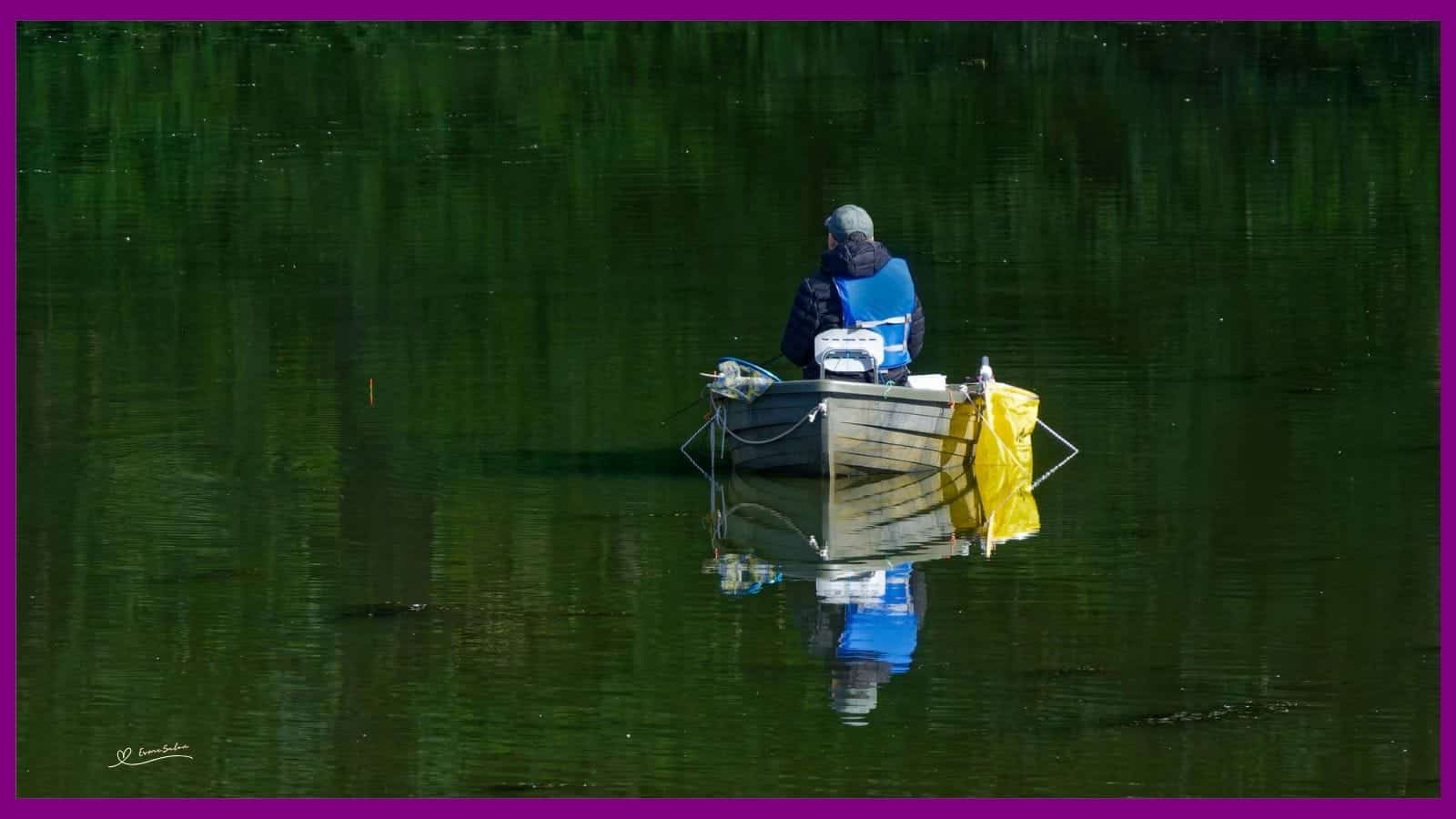 Boat Fishing on the River