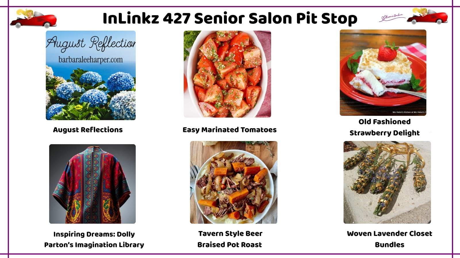 InLinkz 427 Senior Salon Pit Stop